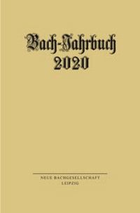 Abbildung von: Bach-Jahrbuch 2020 - Evangelische Verlagsanstalt