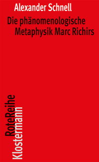 Abbildung von: Die phänomenologische Metaphysik Marc Richirs - Vittorio Klostermann Verlag