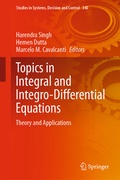 Cover: Topics in Integral and Integro-Differential Equations - Springer