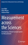 Cover: Measurement across the Sciences - Springer