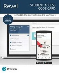 Enlarge image Cover: Revel for Writing Today Plus the Writer's Handbook -- Access Code Card - Pearson