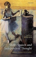 Cover: Shifty Speech and Independent Thought - Oxford University Press