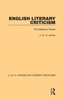 Cover: English Literary Criticism - Routledge