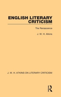 Enlarge image Cover: English Literary Criticism - Routledge