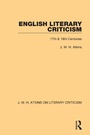 Cover: English Literary Criticism - Routledge