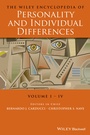 Cover: The Wiley Encyclopedia of Personality and Individual Differences, Set - Wiley