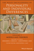 Cover: The Wiley Encyclopedia of Personality and Individual Differences, Models and Theories - Wiley-ISTE
