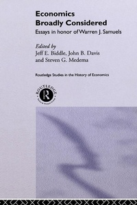 Enlarge image Cover: Economics Broadly Considered - Routledge
