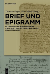 Abbildung von: Brief und Epigramm - De Gruyter