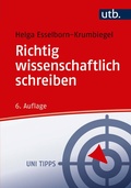 Cover: Richtig wissenschaftlich schreiben - UTB