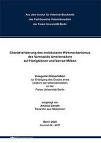 Abbildung von: Charakterisierung des molekularen Wirkmechanismus des Varroazids Ameisensäure auf Honigbienen und Varroa-Milben - Mensch & Buch
