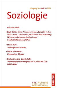 Abbildung von: Soziologie 1/2021 - Campus