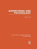 Cover: Advertising and Psychology (RLE Advertising) - Routledge