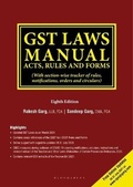 Cover: Gst Laws Manual- Acts, Rules And Forms - Bloomsbury Professional