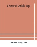Cover: A survey of symbolic logic - ALPHA EDITION