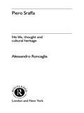 Cover: Piero Sraffa - Routledge