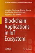 Cover: Blockchain Applications in IoT Ecosystem - Springer