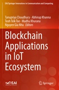 Cover: Blockchain Applications in IoT Ecosystem - Springer