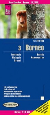Abbildung von: Reise Know-How Landkarte Borneo (1:1.200.000): Kalimantan, Sabah & Sarawak, Brunei - Indonesien 3 - Reise Know-How Verlag Peter Rump GmbH