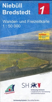 Abbildung von: Niebüll - Bredstedt  Wander- und Freizeitkarte 1:50 000 - Landesamt f.Vermessung