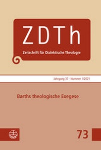 Abbildung von: Barths theologische Exegese - Evangelische Verlagsanstalt