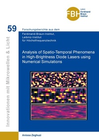 Enlarge image Cover: Analysis of Spatio-Temporal Phenomena in High-Brightness Diode Lasers using Numerical Simulations - Cuvillier Verlag