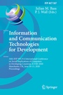 Cover: Information and Communication Technologies for Development - Springer