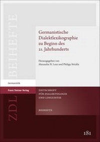 Abbildung von: Germanistische Dialektlexikographie zu Beginn des 21. Jahrhunderts - Franz Steiner Verlag