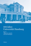 Cover: 100 Jahre Universit&auml;t Hamburg - Wallstein