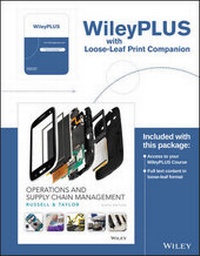 Enlarge image Cover: Operations and Supply Chain Management, 9th Edition Wileyplus Registration Card + Loose-Leaf Print Companion - Wiley