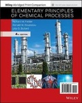Cover: Elementary Principles of Chemical Processes, 4e Reserve Problems Abridged Loose-Leaf Print Companion - Wiley