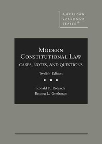Enlarge image Cover: Modern Constitutional Law - West Academic Press