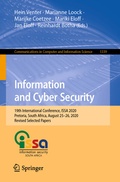 Cover: Information and Cyber Security - Springer