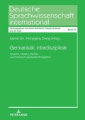 Cover: Germanistik: intradisziplin&auml;r - Peter Lang Verlag