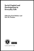 Cover: Social Capital and Participation in Everyday Life - Routledge