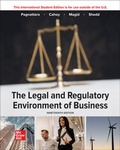 Cover: The Legal and Regulatory Environment of Business ISE - McGraw-Hill Education