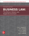 Cover: Business Law: The Ethical Global and Digital Environment ISE - McGraw-Hill Education