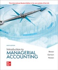 Cover: Introduction to Managerial Accounting ISE - McGraw-Hill Education