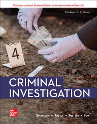 Enlarge image Cover: Criminal Investigation ISE - McGraw-Hill Education
