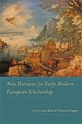 Cover: New Horizons for Early Modern European Scholarship - Johns Hopkins University Press
