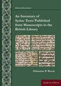 Cover: An Inventory of Syriac Texts Published from Manuscripts in the British Library - Gorgias Press