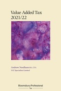 Cover: Bloomsbury Professional VAT 2021/22 - Bloomsbury Professional