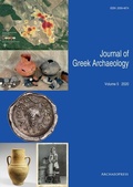 Cover: Journal of Greek Archaeology Volume 5 2020 - Access Archaeology