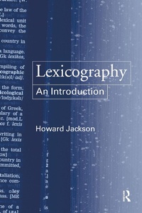 Abbildung von: Lexicography - Routledge
