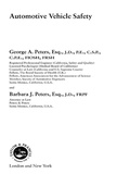 Cover: Automotive Vehicle Safety - CRC Press