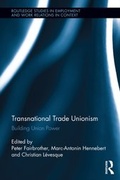 Cover: Transnational Trade Unionism - Routledge