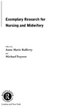 Cover: Exemplary Research For Nursing And Midwifery - Routledge