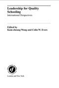 Cover: Leadership for Quality Schooling - Routledge