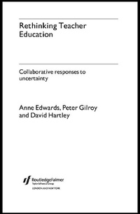 Abbildung von: Rethinking Teacher Education - Routledge