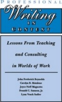 Abbildung von: Professional Writing in Context - Routledge